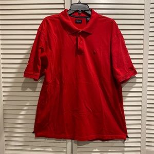 IZOD Red Mens Polo